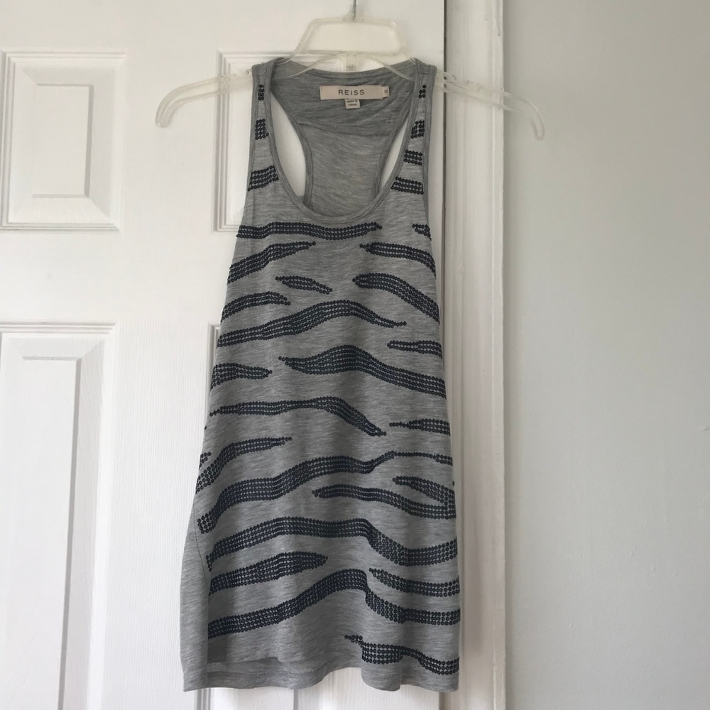 Reiss Sequin Tank Top